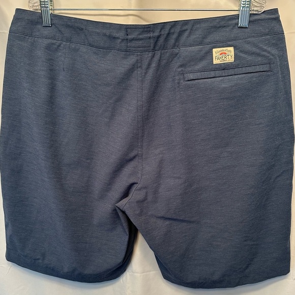 Faherty All Day Shorts Men's Size 38 9" Blue Lightweight Casual Drawstring - Picture 8 of 10